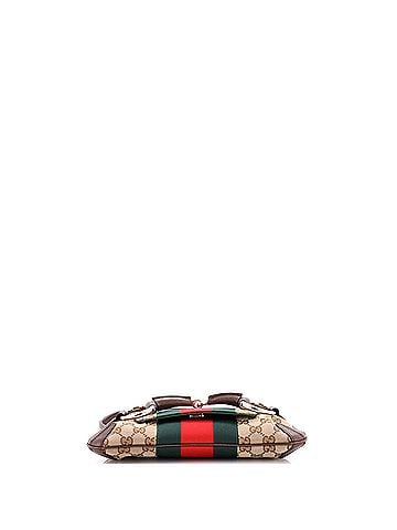 Gucci Horsebit NM Web Chain Clutch GG Canvas Small (view 2)