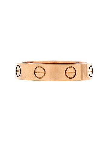 Cartier Love Wedding Band 1 Diamond Ring 18K Rose Gold with Diamond (view 2)
