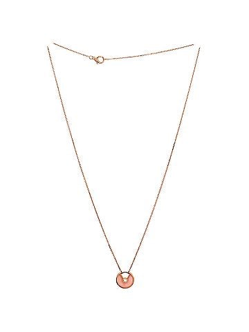 Cartier Amulette de Cartier Pendant Necklace 18K Rose Gold with Pink Opal and Diamond XS (view 2)