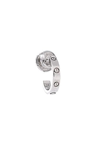 Cartier Love Hoop Earrings 18K White Gold Small (view 2)