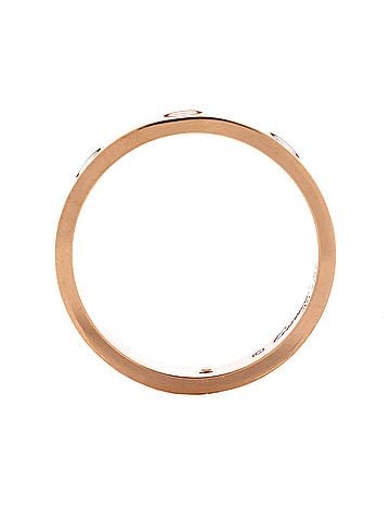 Cartier Love Wedding Band 1 Diamond Ring 18K Rose Gold with Diamond (view 2)