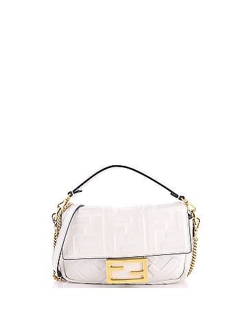 Fendi Baguette NM Bag Zucca Embossed Leather Mini (view 1)
