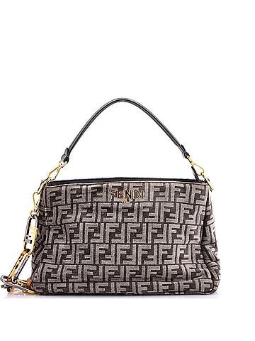 Fendi O'Lock Zip Shoulder Bag Zucca Chenille (view 1)