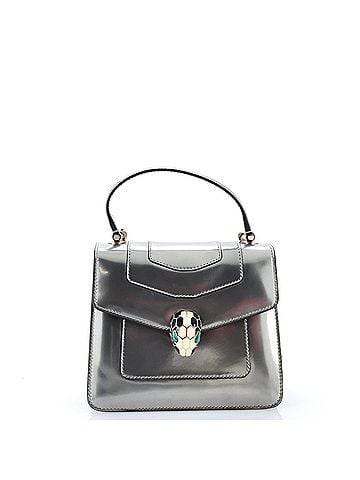 Bvlgari Serpenti Forever Top Handle Bag Patent Small (view 1)