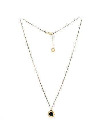 Bvlgari Bvlgari Bvlgari Pendant Necklace 18K Yellow Gold with Onyx (view 2)