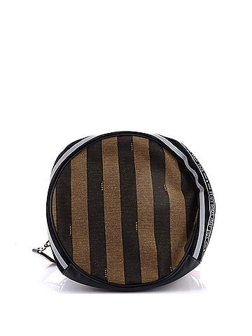 Fendi Mon Tresor Holdall Bucket Bag Pequin Canvas Large (view 2)