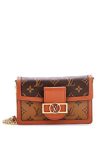 Louis Vuitton Dauphine Chain Wallet Reverse Monogram Canvas (view 1)