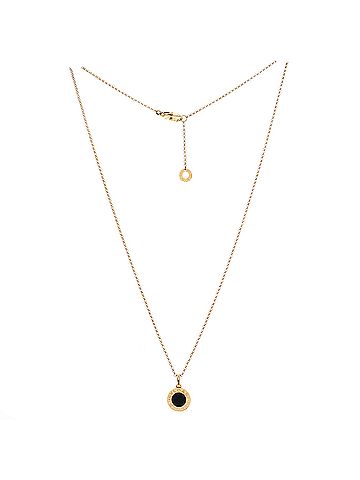 Bvlgari Bvlgari Bvlgari Pendant Necklace 18K Yellow Gold with Onyx (view 2)