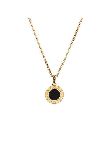 Bvlgari Bvlgari Bvlgari Pendant Necklace 18K Yellow Gold with Onyx (view 1)