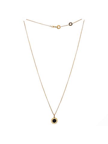 Bvlgari Bvlgari Bvlgari Pendant Necklace 18K Yellow Gold with Onyx (view 2)
