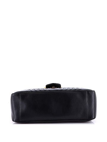 Gucci GG Marmont Top Handle Flap Bag Matelasse Leather Medium (view 2)