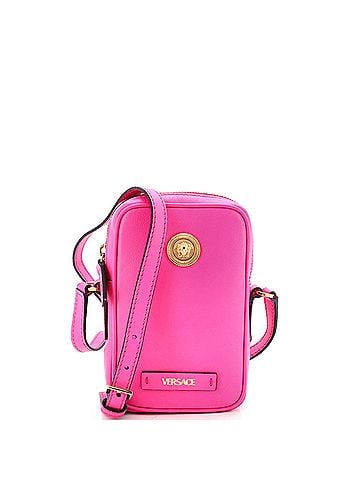 Versace Medusa Biggie Pouch Crossbody Bag Leather Micro (view 1)