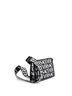 Versace 100% Canvas Plain Black White All Over Logo Belt Bag Canvas Compact One size - photo 3
