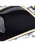 Versace 100% Canvas Plain Black White All Over Logo Belt Bag Canvas Compact One size - photo 5