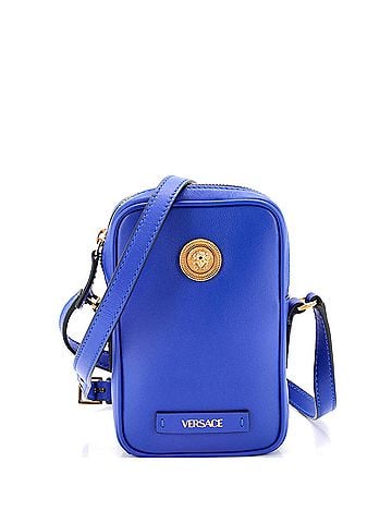 Versace Medusa Biggie Pouch Crossbody Bag Leather Micro (view 1)