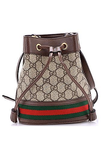 Gucci Ophidia Bucket Bag GG Coated Canvas Mini (view 1)