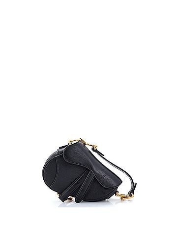 Christian Dior Saddle Handbag Leather Micro (view 1)