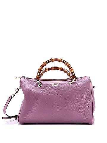 Gucci Bamboo Shopper Boston Bag Leather Medium (view 1)