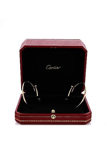 Cartier Juste un Clou Hoop Earrings 18K Rose Gold XL (view 2)