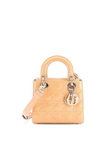 Christian Dior Lady Dior Bag Cannage Quilt Patent Mini (view 1)