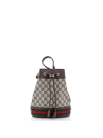 Gucci Ophidia Bucket Bag GG Coated Canvas Small (view 1)