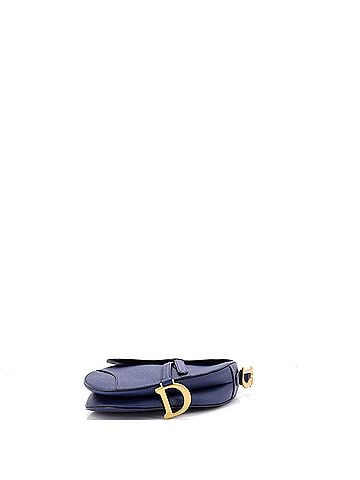 Christian Dior Saddle Handbag with Strap Leather Medium (view 2)