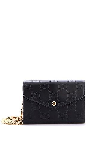 Gucci Envelope Wallet on Chain Guccissima Leather (view 1)
