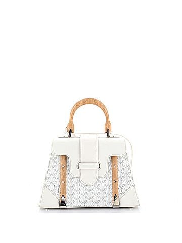 Goyard Saigon Top Handle Bag Coated Canvas with Leather PM (view 1)