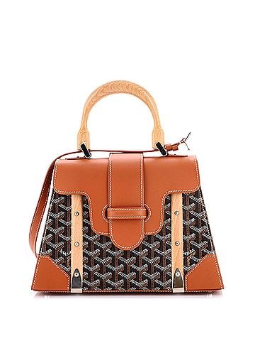 Goyard Saigon Top Handle Bag Coated Canvas with Leather PM (view 1)