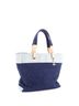 Chanel 100% Canvas Plain Blue Biarritz Tote Quilted Canvas Large One size - photo 3