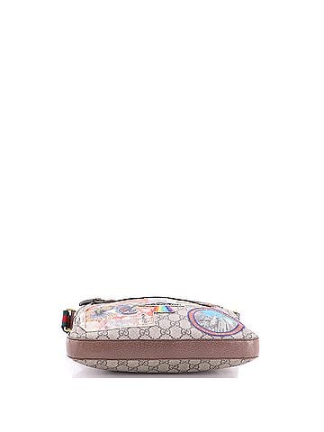 Gucci Courrier Zip Messenger GG Coated Canvas with Applique Medium (view 2)