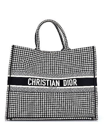 Christian Dior Book Tote Houndstooth Canvas Large (view 1)