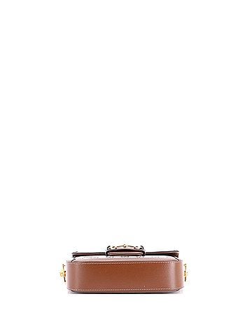 Gucci Horsebit 1955 Shoulder Bag GG Coated Canvas with Leather East West (view 2)