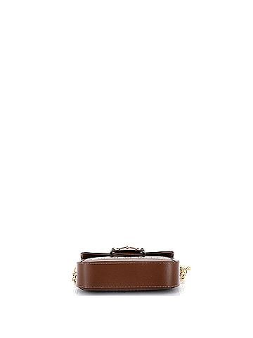 Gucci Horsebit 1955 Shoulder Bag GG Coated Canvas with Leather East West (view 2)