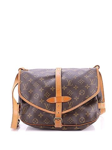Louis Vuitton Saumur Handbag Monogram Canvas 30 (view 1)