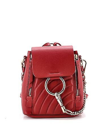 Chloé Faye Backpack Quilted Leather Mini (view 1)