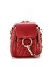 Chloé 100% Leather Red Faye Backpack Quilted Leather Mini One size - photo 1