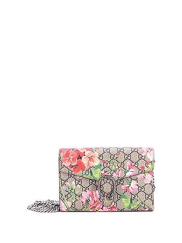Gucci Dionysus Chain Wallet Blooms Print GG Coated Canvas Small (view 1)