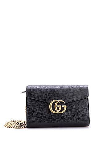 Gucci GG Marmont Chain Wallet Leather Mini (view 1)