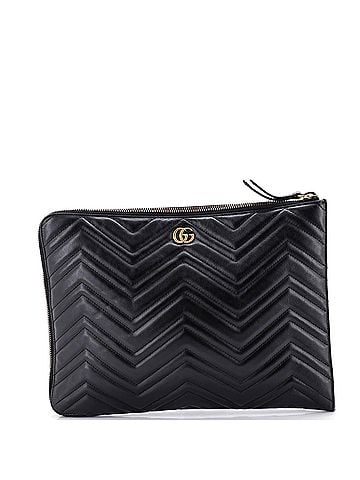 Gucci GG Marmont Portfolio Clutch Matelasse Leather (view 1)