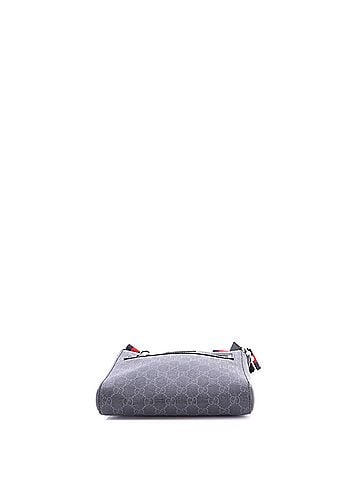 Gucci Web Strap Front Zip Messenger Bag GG Coated Canvas Small (view 2)