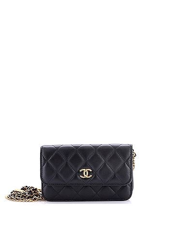 Chanel Medallion Charm Chain Phone Holder Quilted Lambskin (view 1)