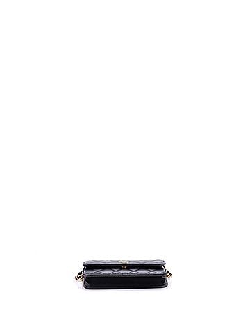 Chanel Medallion Charm Chain Phone Holder Quilted Lambskin (view 2)