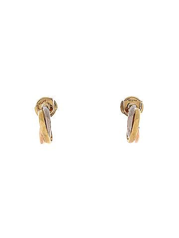 Cartier Trinity Hoop Earrings 18K Tricolor Gold 13mm (view 1)