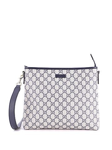 Gucci Zip Top Messenger Bag GG Coated Canvas Medium (view 1)