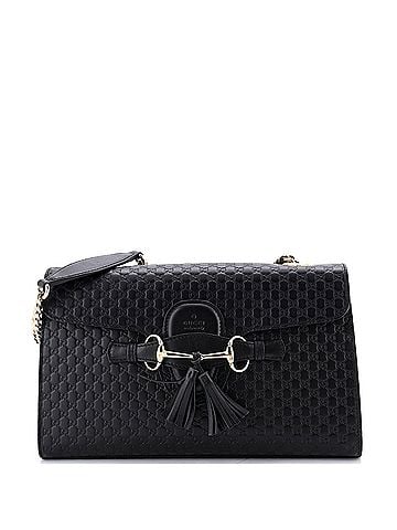 Gucci Emily Chain Flap Bag Microguccissima Leather Medium (view 1)