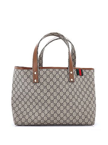Gucci Web Loop Tote GG Coated Canvas Medium (view 1)
