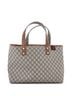 Gucci 100% Coatead Canvas Brown Web Loop Tote GG Coated Canvas Medium One size - photo 1