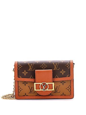Louis Vuitton Dauphine Chain Wallet Reverse Monogram Canvas (view 1)