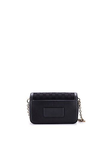 Gucci Go Shoulder Bag GG Canvas with Leather Small (view 2)